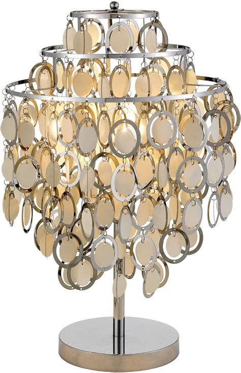 Adesso 3636-22 Shimmy Table Lamp, Chrome