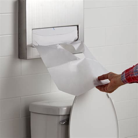 Alpine Toilet Seat Cover Dispenser - Wall Mount Disposable Toilet Seat Cover Holder for Commercial and Residential Use, Half Fold.