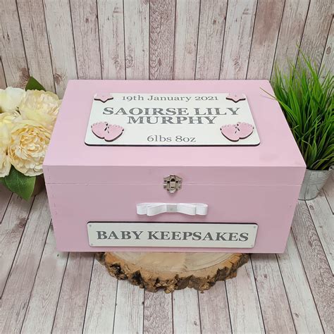 Best Cyber Deals 🔥 Baby Keepsake Box - First Mother's Day Gift - Newborn Keepsake Gift – Pregnancy Gift – Baby Shower Gift - Memory Box- Personalized -Acid-Free, and Built to Last - Ocean