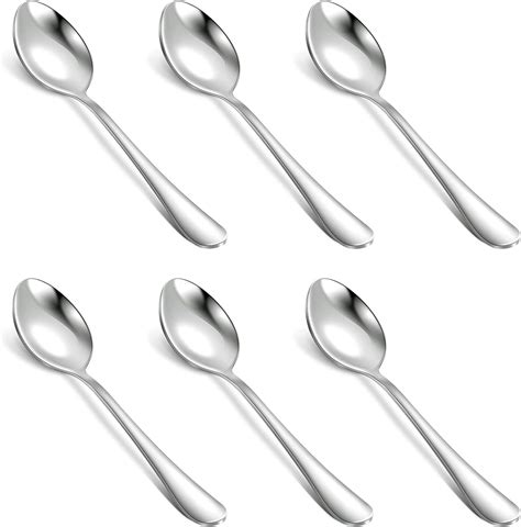 Top Rated DJ-WARE Teaspoons Stainless Steel Small Tea Spoons Set of 12, 5.5 Inch