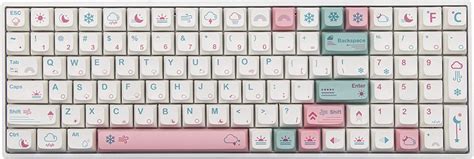EPOMAKER Barometer 132 Keys XDA Profile PBT Dye Sublimation Keycaps Set for Mechanical Gaming Keyboard, Compatible with Cherry Gateron Kailh Otemu MX Structure