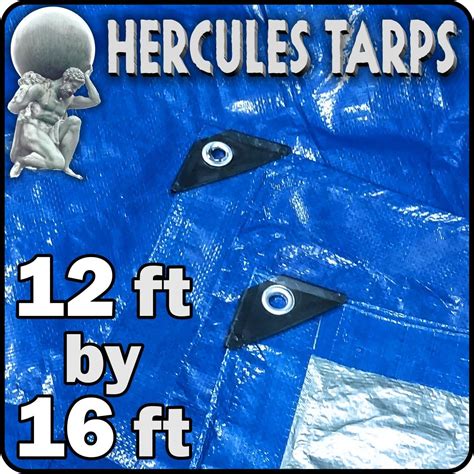 EasyGO Tarp2-20x30 Hercules Shelter Cover Waterproof Tarpaulin Plastic Tarp Protection Sheet for Contractors, Campers, Painters, Farmers, Boats, Motorcycles, Hay Bales-20'x30', 20'x30', 20x30