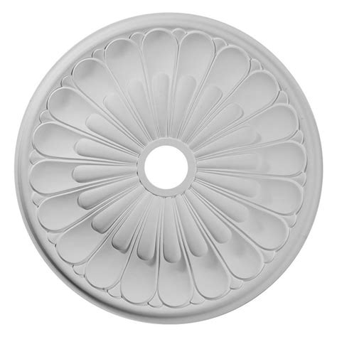 Ekena Millwork CM26EL Elsinore Ceiling Medallion, 26 3/4"OD x 3 5/8"ID x 1 3/8"P (Fits Canopies up to 3 5/8"), Factory Primed