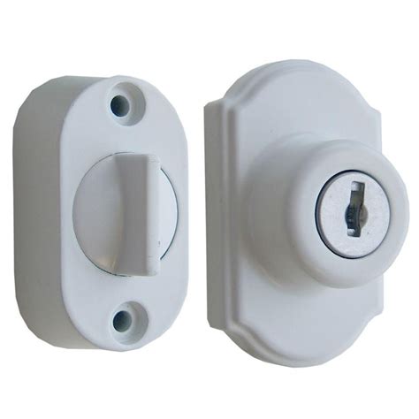 Deal Product Ideal Security Deadbolt for Storm and Screen Doors, White