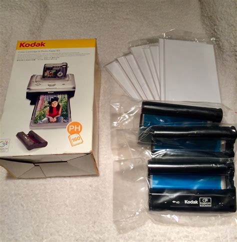 Exclusive Discount 90% Price Kodak PH-160 EasyShare Printer Dock Color Cartridge & Photo Paper Refill Kit
