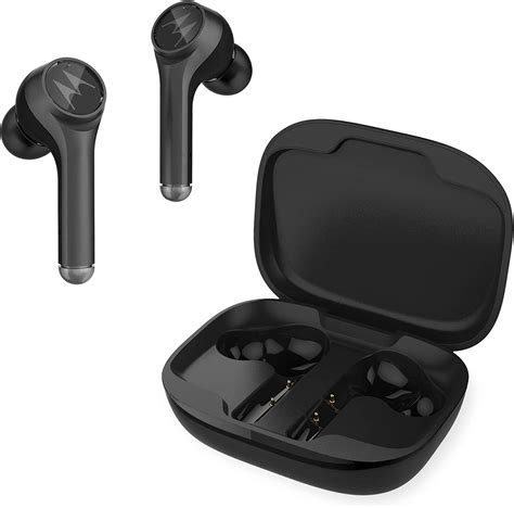 Limited Stock Motorola VerveBuds 800 True Wireless in-Ear Headphones - IPX4 Cordless Earbuds with Dual Noise-Cancelling Mic, Charging Case - Bluetooth 5.0 Headset Earpiece - 6H Playtime, Voice Assistant Compatible