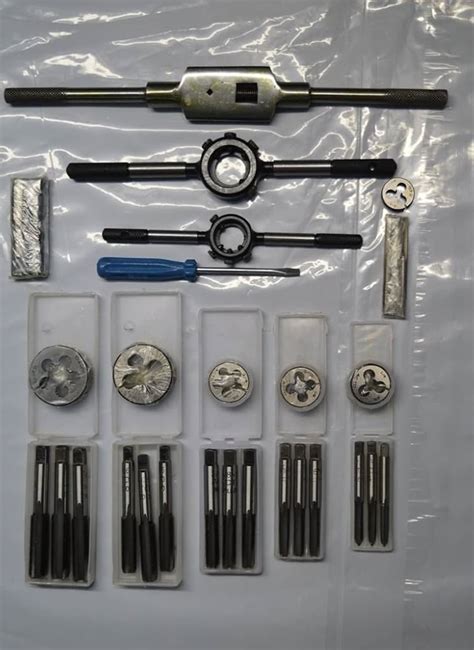 OMEX British Standard Cycle TAP & DIE Set BSB BSCY Cycle CEI TAP DIE Set 1/4" to 1/2" - New 20 PCS Set