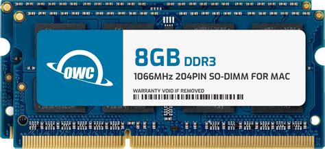 OWC 16GB (2 x 8GB) PC8500 DDR3 1066MHz SO-DIMMs Memory Compatible with Mac Mini 2010, MacBook 2010, & MacBook Pro 13" 2010 Models