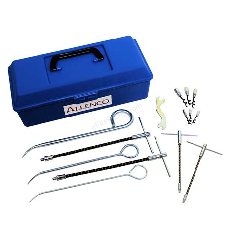 Palmetto 1133 Packing Extractor Tool Kit, Includes: (2) 1101 Flexible extractors with tips, (2) 1102, (2) 1103, (2) S1 Stiff extractors, (2) S2, (2) S3, (1) 1113 Solid Shaft Extractors, (1) 1114, (1) 1115, (2) O-Ring Extractor, (5) 1107 Cork screw tips, (5) 1108, (5) 1109, (1) 1110 Wood screw tips, (1) 1111, (1) 1112, (1) LG1 (Lantern Ring Extractor), (1) LG2, (1) B1 (Brush), (1) B2, Plastic Tool Box
