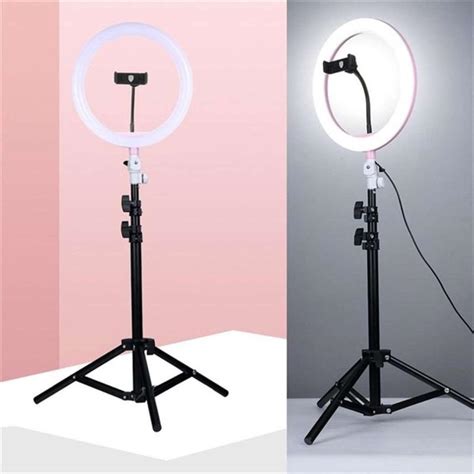 Ring Light with Stand and Phone Holder, 10'' LED Selfie Ring Light with Tripod (17''-73'') Bluetooth Remote for iPad/Tablet/Video Recording/Live Stream/Makeup/YouTube/Photography/Camera, 3 Color Modes