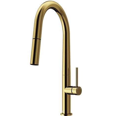 Greatest Product VIGO VG02029MG 18.0" H Greenwich Single-Handle Pull-Down Sprayer Kitchen Faucet in Matte Gold