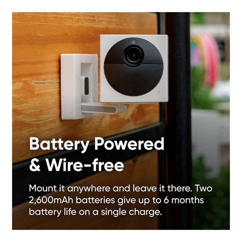 Exclusive WYZE Cam Outdoor Starter Bundle (Includes Base Station and 1 Camera), 1080p HD Indoor/Outdoor Wire-Free Smart Home Camera with Night Vision, 2-Way Audio, Works with Alexa & Google Assistant, white