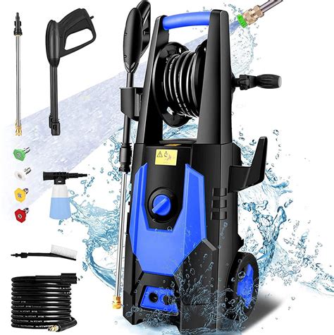 mrliance 3600PSI Electric Pressure Washer 2.4GPM Power Washer 1800W High Pressure Washer Cleaner Machine with 4 Interchangeable Nozzle & Hose Reel, Best for Cleaning Patio, Garden,Yard,Vehicle(Orange)